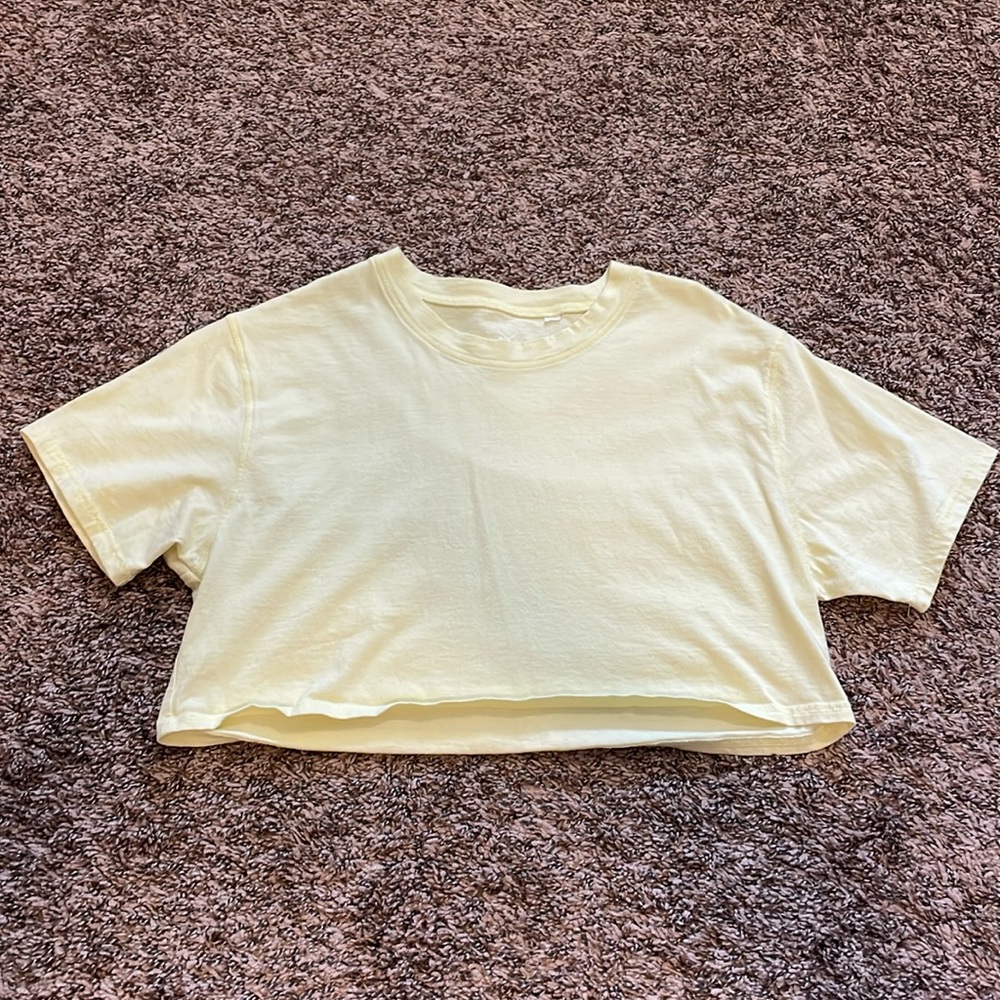 Yellow PacSun crop top